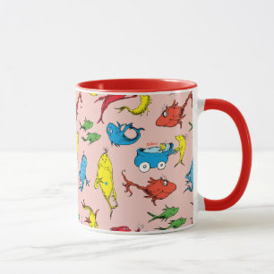 Caneca Dr. Seuss Padrão De Um Peixe Dois Peixes