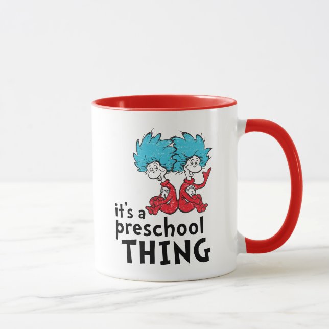 Caneca Dr. Seuss | Professor É uma coisa da pré-escola (Direita)