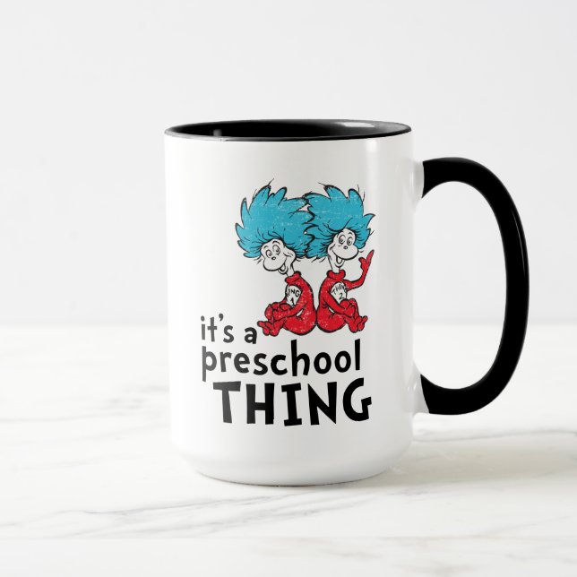 Caneca Dr. Seuss | Professor É uma coisa da pré-escola (Direita)