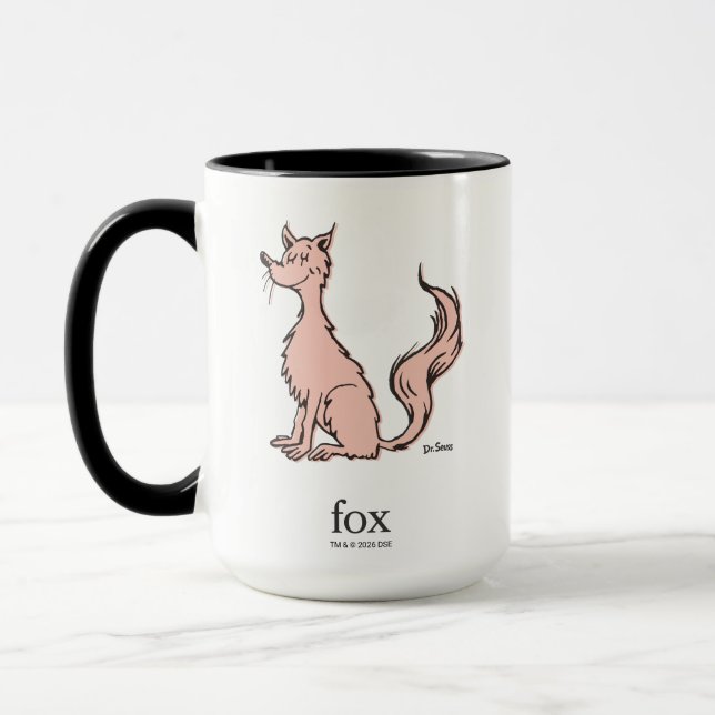 Caneca Dr. Seuss | Raposa Rosa (Esquerda)