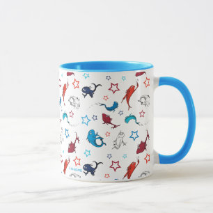 Caneca Dr. Seuss Um Peixe Dois Peixes Padrão de Estrela