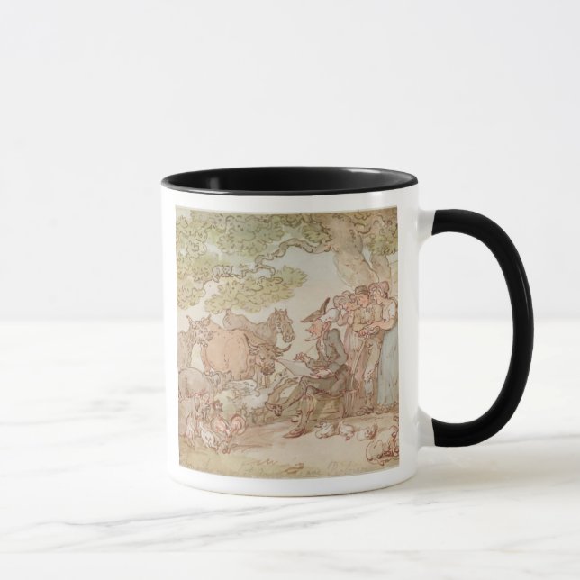 Caneca Dr. Sintaxe que esboça após a natureza (Direita)