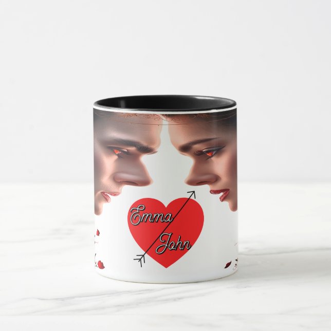 Caneca Dracula Love Story Horror Romance Halloween (Centro)