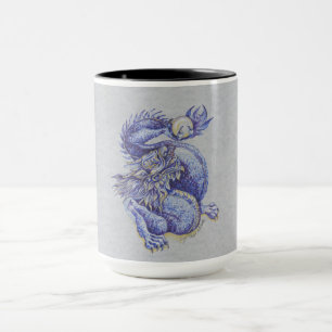 Caneca Dragão Azul