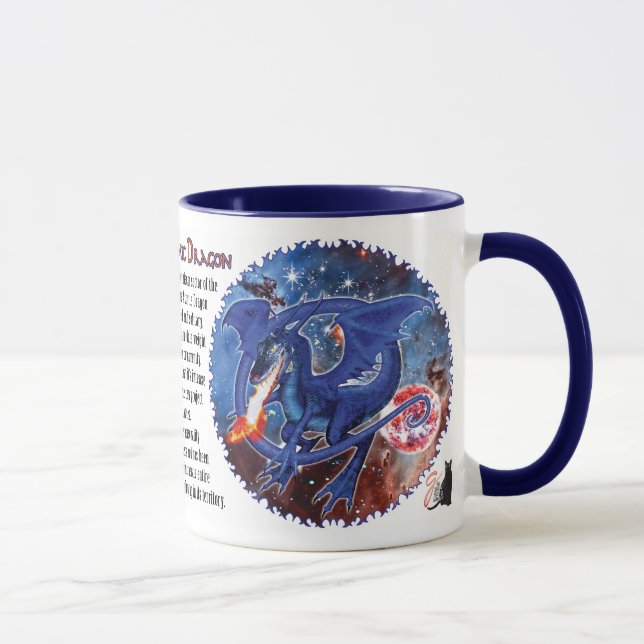 Caneca Dragão Cósmico Azurite (Direita)