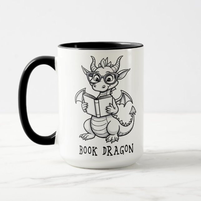 Caneca Dragão do livro (Esquerda)