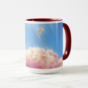 Caneca Dragão Dourado: Céus Arrasadores