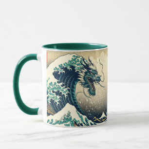 Caneca Dragão Mítico Japonês Fantasy