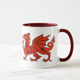 Caneca Dragão vermelho