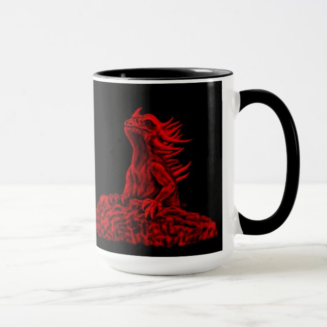 Caneca Dragão vermelho pequeno (Direita)