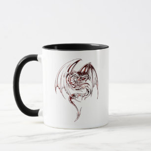 Caneca Dragões Wyvern São Criaturas Mitológicas de Fantas