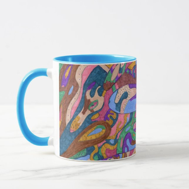 Caneca Dragon Ride, Abstrato original (Esquerda)