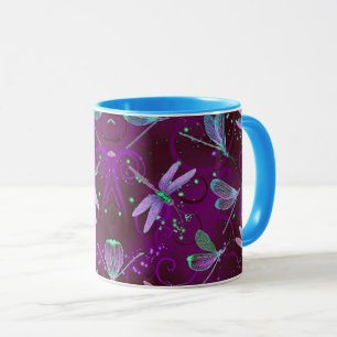 Caneca Dragonflies Purple Dreams 11oz Combo