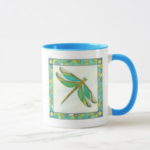 Caneca Dragonfly Luminosa Pastel por Vanna Lam