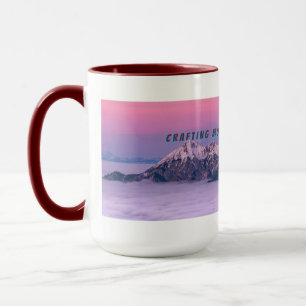 Caneca Dreamy Pastel Mountain Art