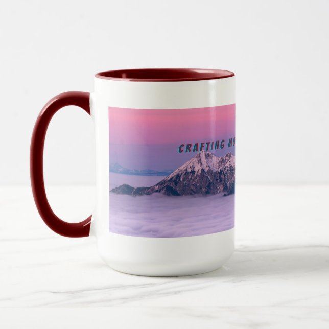 Caneca Dreamy Pastel Mountain Art (Esquerda)