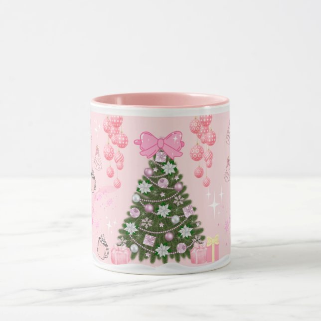 Caneca Dreamy Pink Christmas Mug / Soft Girl✨ (Centro)