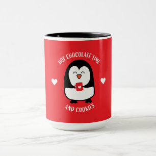 Caneca Drinker de Pinguim Chocolate Quente