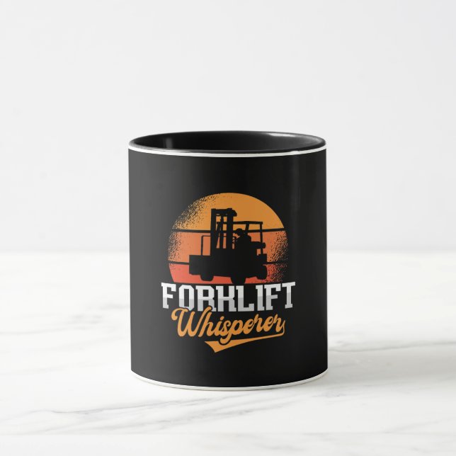 Caneca Driver de Trabalhador Suspenso do Forklevantar Ope (Centro)