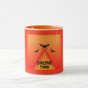 Caneca Drone Hobbista Piloto de Drone Fotografia Co