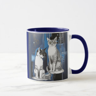 Caneca Duas Cinzas em segundo plano
