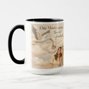 Caneca Duas mães e o amor de um LGBTQ