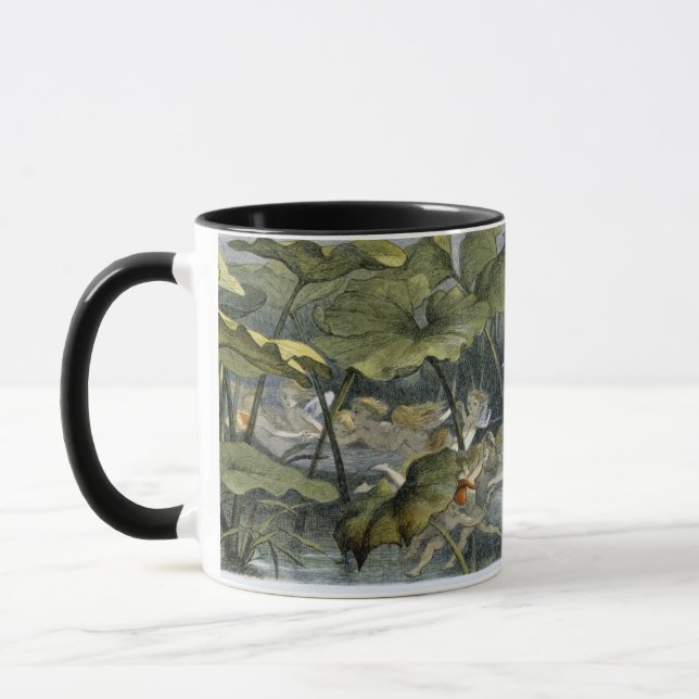 Caneca Duendes de madeira no jogo, ilustração de 'em (Esquerda)