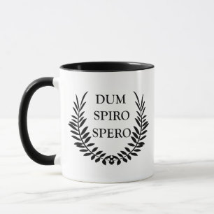 Caneca dum espiro spero, frase latina