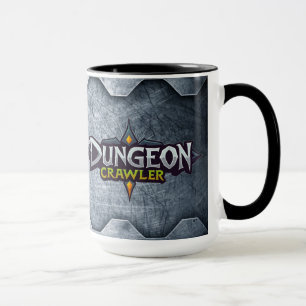 Caneca Dungeon Crawler Metal não tem tradução direta, mas