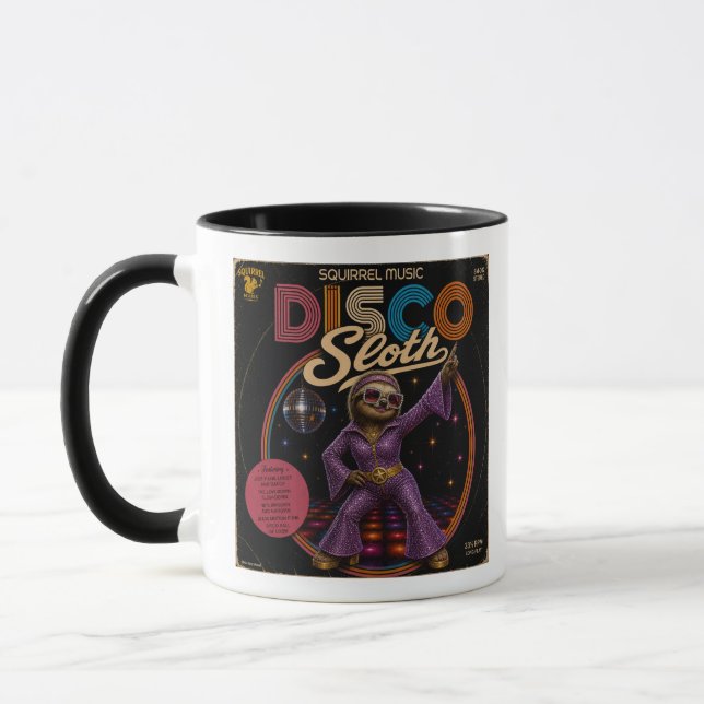 Caneca Duo de Preguiça Disco (Esquerda)
