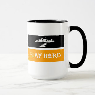 Caneca dura da montanha do jogo