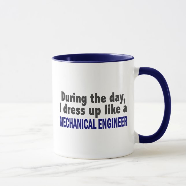 Caneca Durante o dia eu visto-me acima como o engenheiro (Direita)
