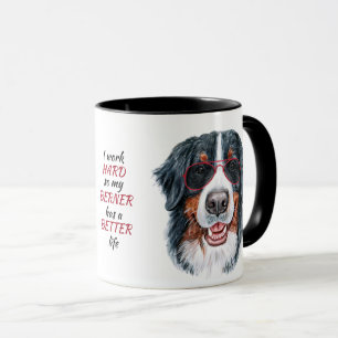 Caneca Duro de Trabalho para Meu Cão de Montanha Bernês