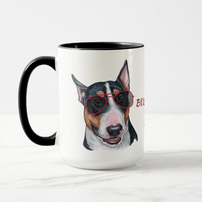Caneca Duro de trabalho para o meu Cachorro Bull Terrier (Esquerda)