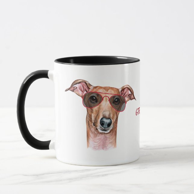 Caneca Duro de trabalho para o meu cão de galinha italian (Esquerda)