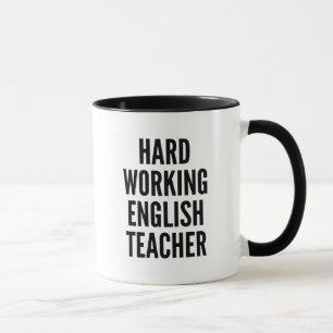 Caneca Duro trabalhando em inglês
