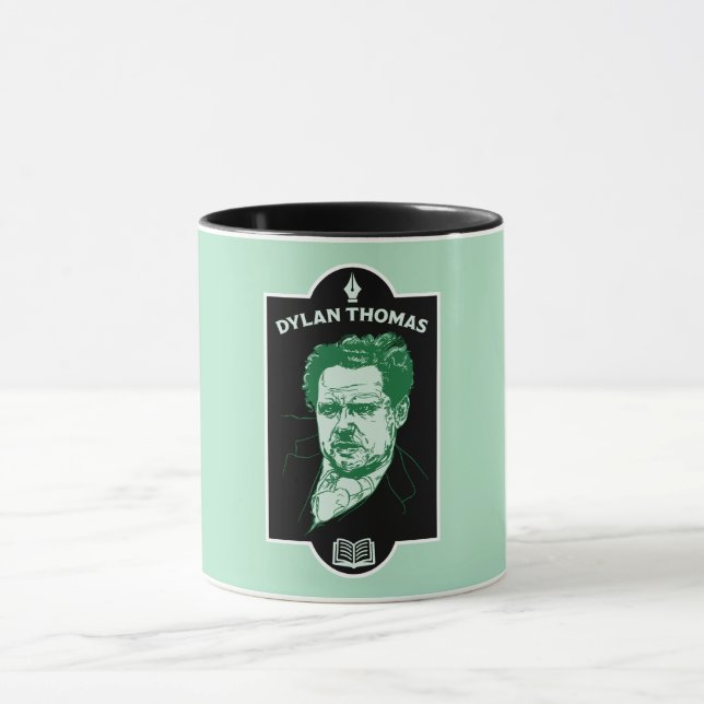 Caneca Dylan Thomas Welsh Poet (Centro)