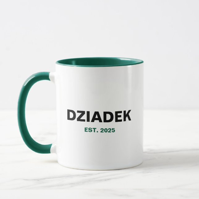 Caneca Dziadek Est. 2025 - The Perfect Grandpa Gift (Esquerda)