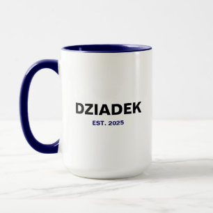 Caneca Dziadek Est. 2025 - The Perfect Grandpa Gift