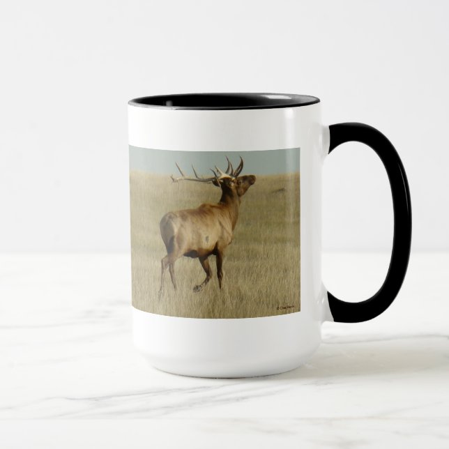 Caneca E35 Alce Touro Grama nos Chifres (Direita)