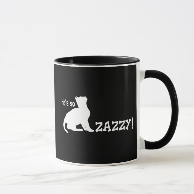 Caneca É assim Zazzy - amante do gato (Direita)