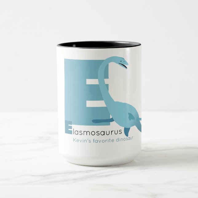 Caneca E como Elasmosaurus Mug (Centro)