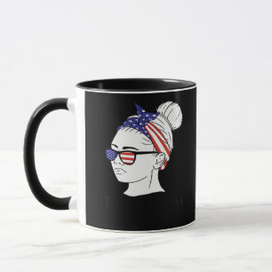 Caneca É Fall Y'all Mensy Bun Women USA Flag