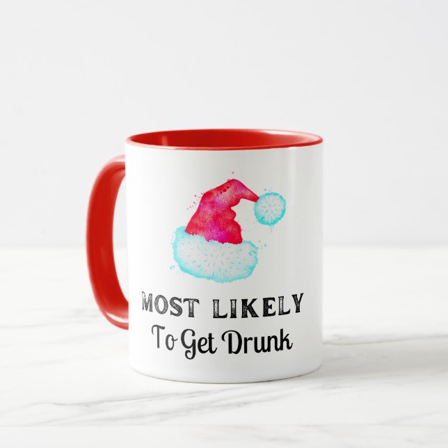 Caneca É Mais Provável Ter Férias De Natal Engraçadas Com (Frente Esquerda)