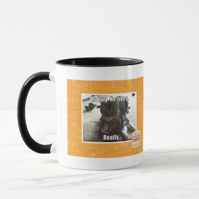 Caneca É o abraço. Gosta (Esquerda)