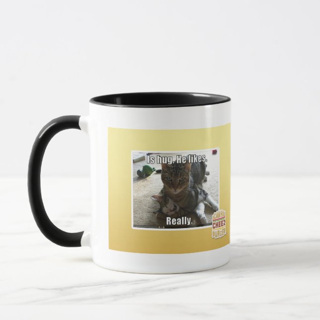 Caneca É o abraço. Gosta (Esquerda)