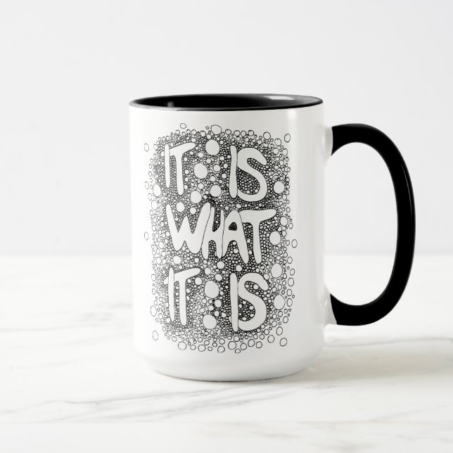Caneca É O Que É, Palavra De Café De Arte (Direita)