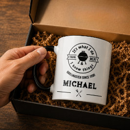 Caneca É o que eu faço, eu fumo carne e eu sei das coisas