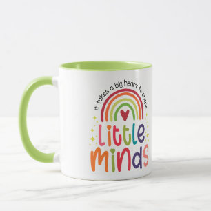 Caneca É preciso um grande coração para moldar pequenas m