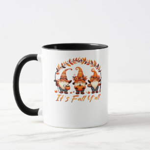 Caneca É "Pumpkin Gnomo Autumn Tree Funny Fa"